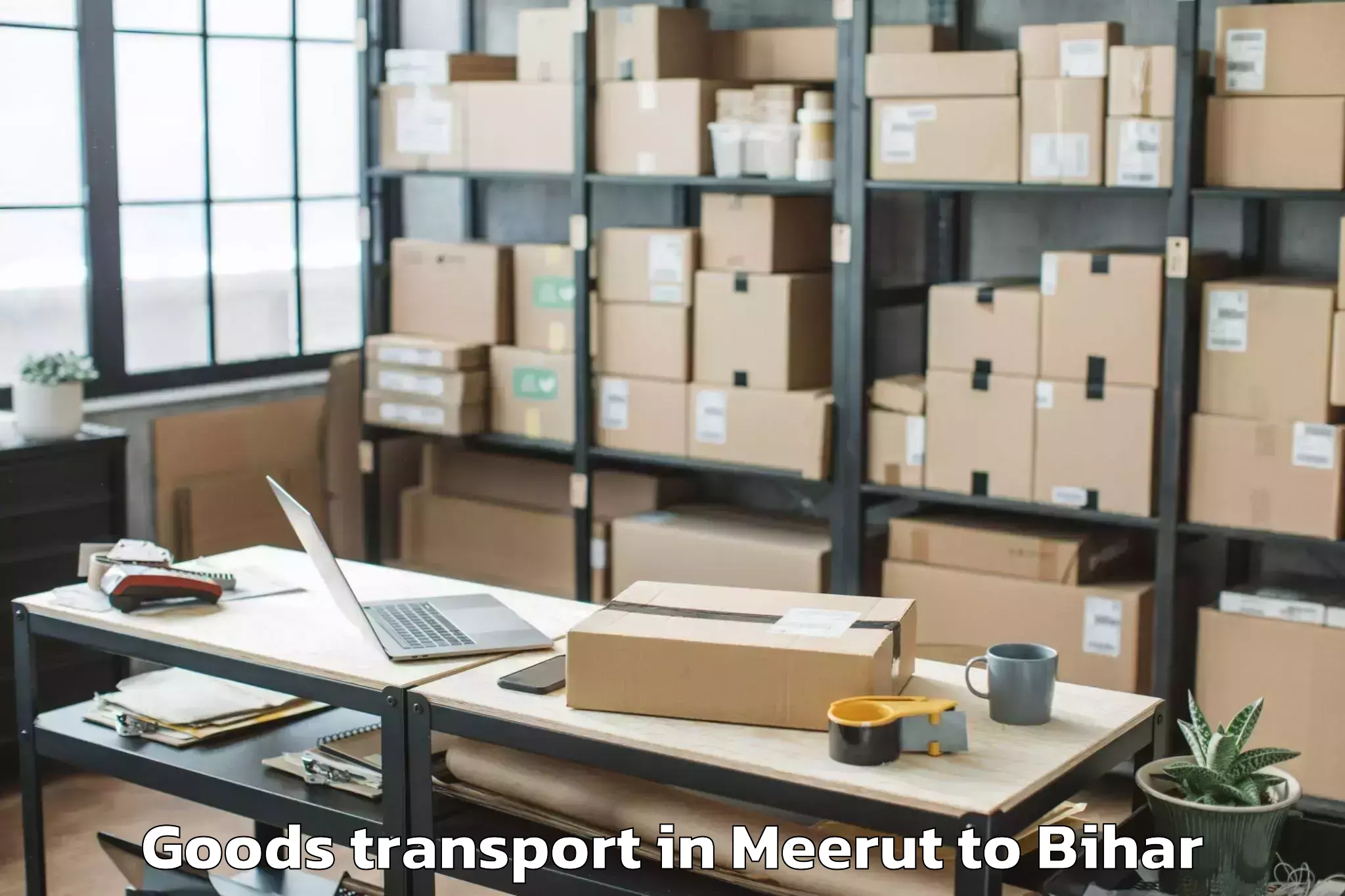 Book Meerut to Madhepura Goods Transport Online